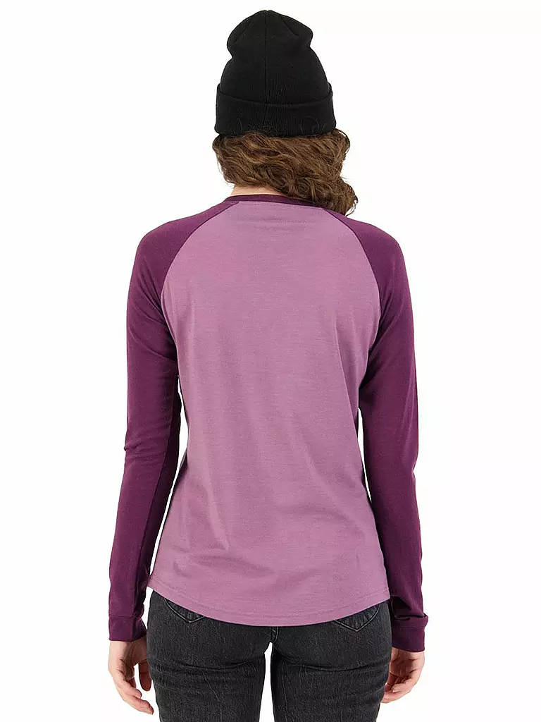 MONS ROYALE | Damen Funktionsshirt Icon Raglan LS | lila