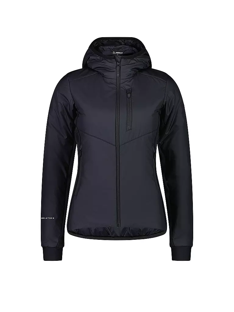 MONS ROYALE | Damen Isojacke Arete Wool Hoodie | schwarz