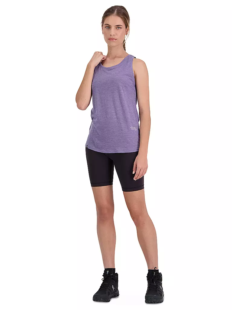 MONS ROYALE | Damen Rad Tanktop Zephyr Merino Cool | lila