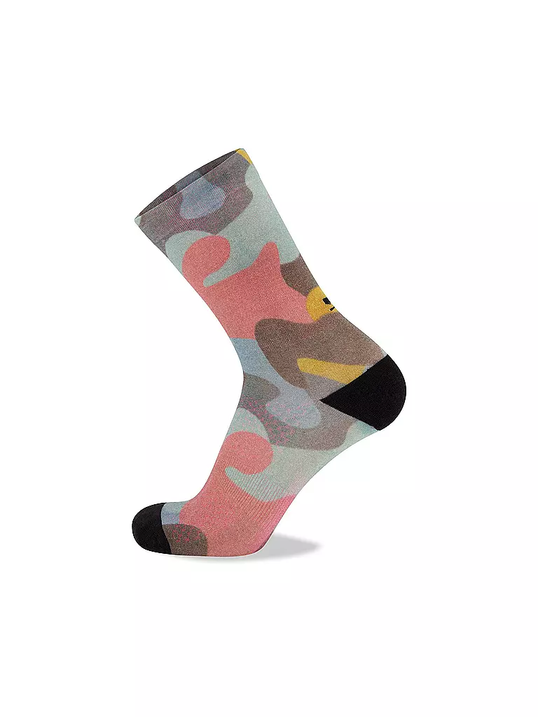 MONS ROYALE | Damen Radsocken Atlas Merino Crew Digital | bunt