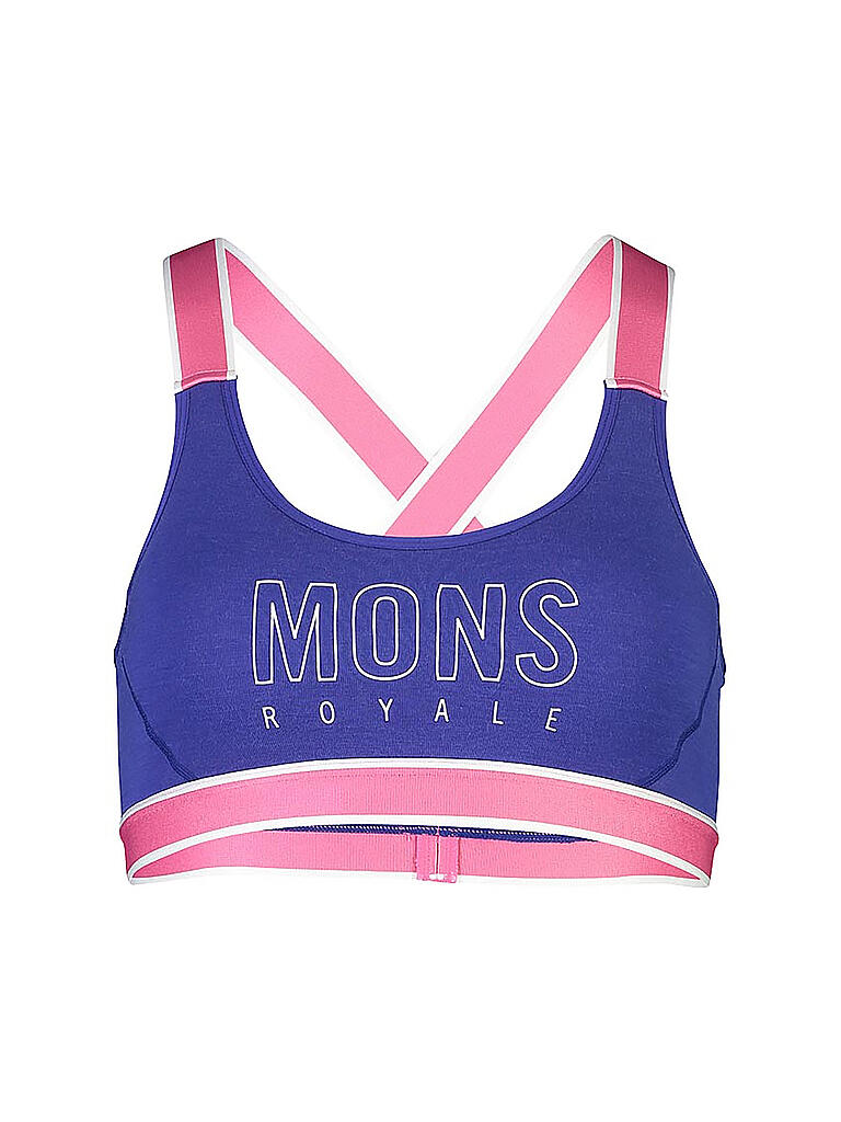 MONS ROYALE Damen Sport-BH Stella X-Back blau | XS