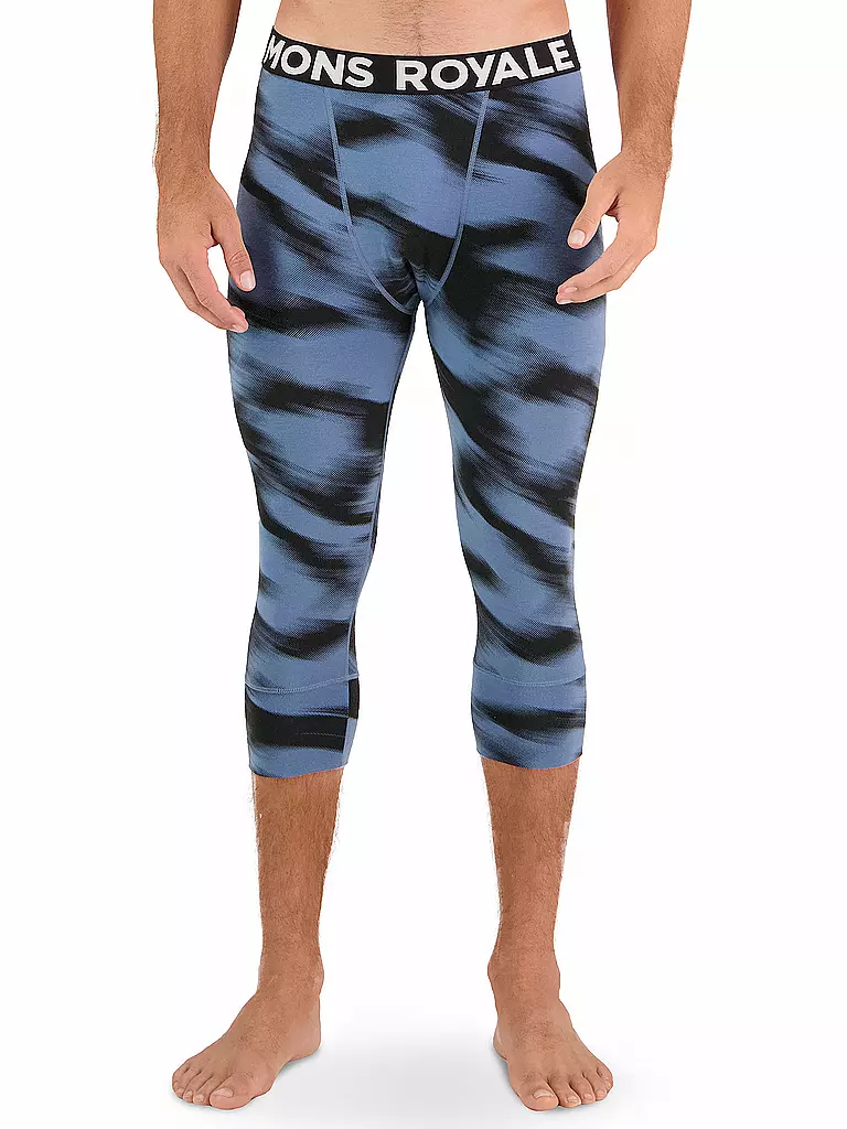 MONS ROYALE | Herren 3/4 Legging Cascade Merino Flex 200 | grau