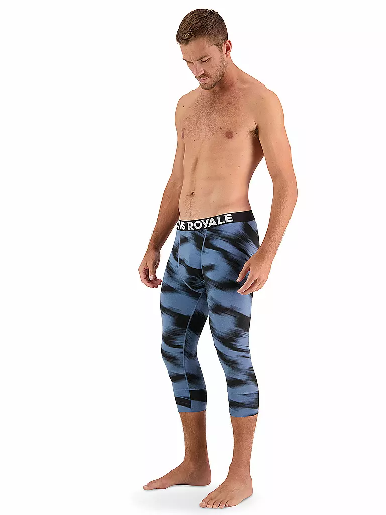 MONS ROYALE | Herren 3/4 Legging Cascade Merino Flex 200 | grau