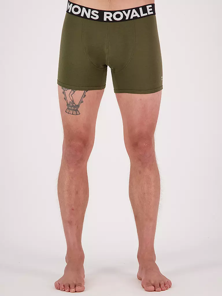 MONS ROYALE | Herren Boxer Hold Shorty | olive