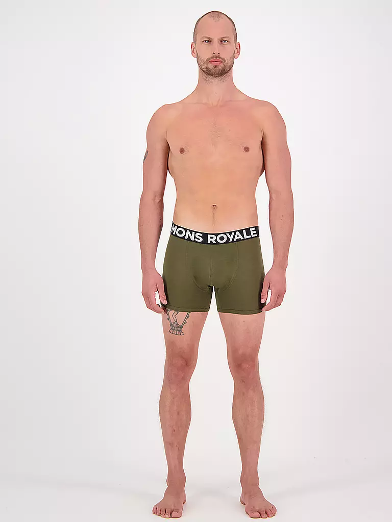 MONS ROYALE | Herren Boxer Hold Shorty | olive