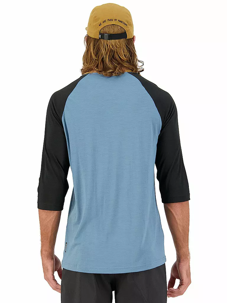 MONS ROYALE | Herren Radshirt Tarn Merino Shift Raglan 3/4 | blau