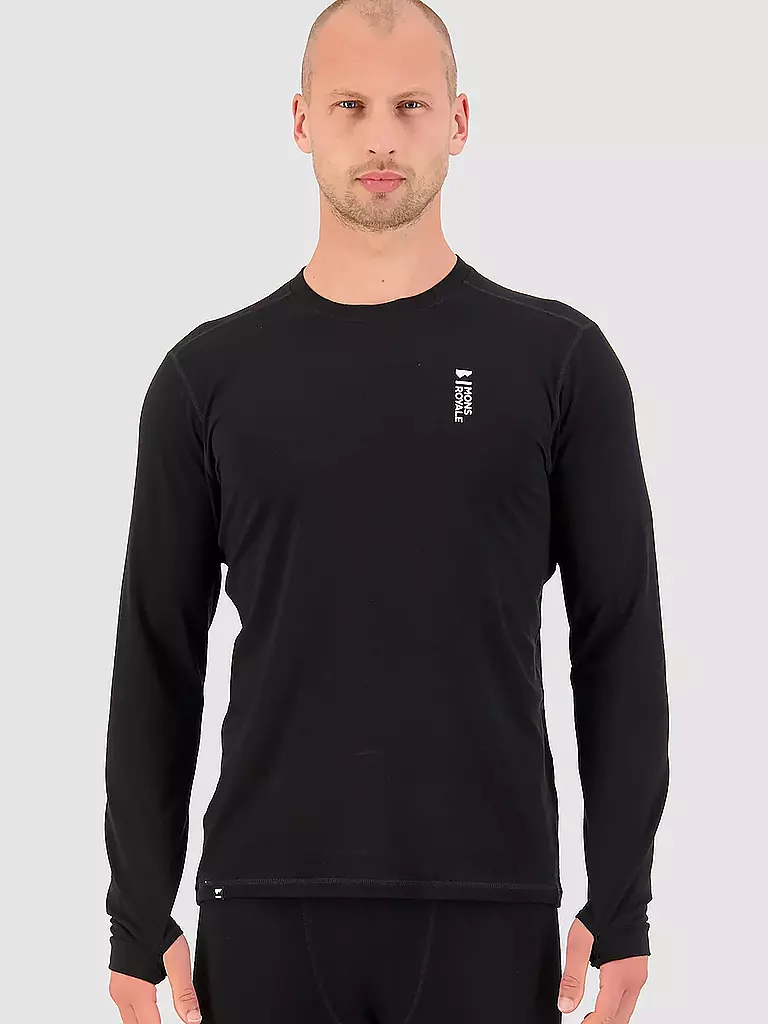 MONS ROYALE | Herren Shirt Cascade Merino Flex | schwarz