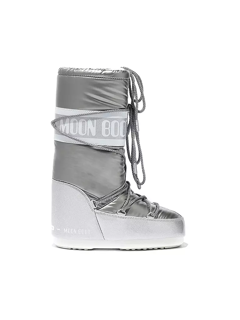 MOON BOOT | Damen Schneestiefel Icon Pillow | silber