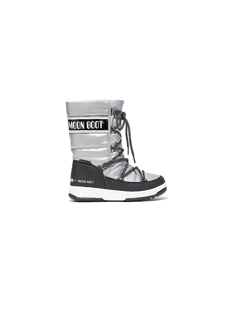 MOON BOOT | Kinder Schneestiefel Jr G. Quilted WP | silber