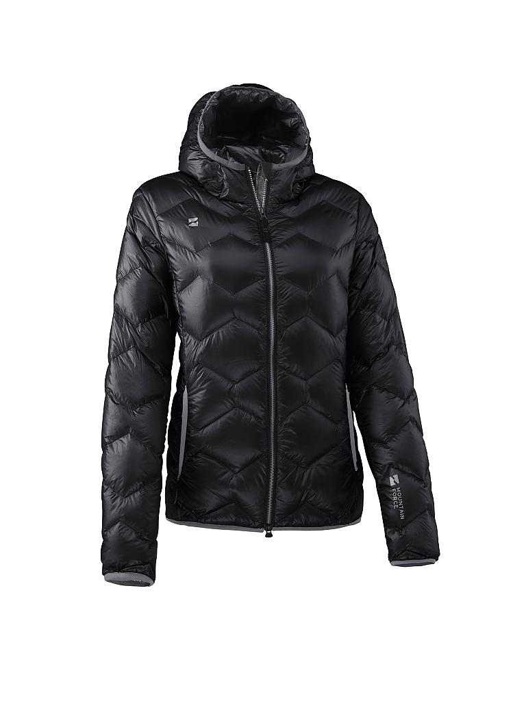 MOUNTAIN FORCE | Damen Daunenjacke Hooded Down | schwarz