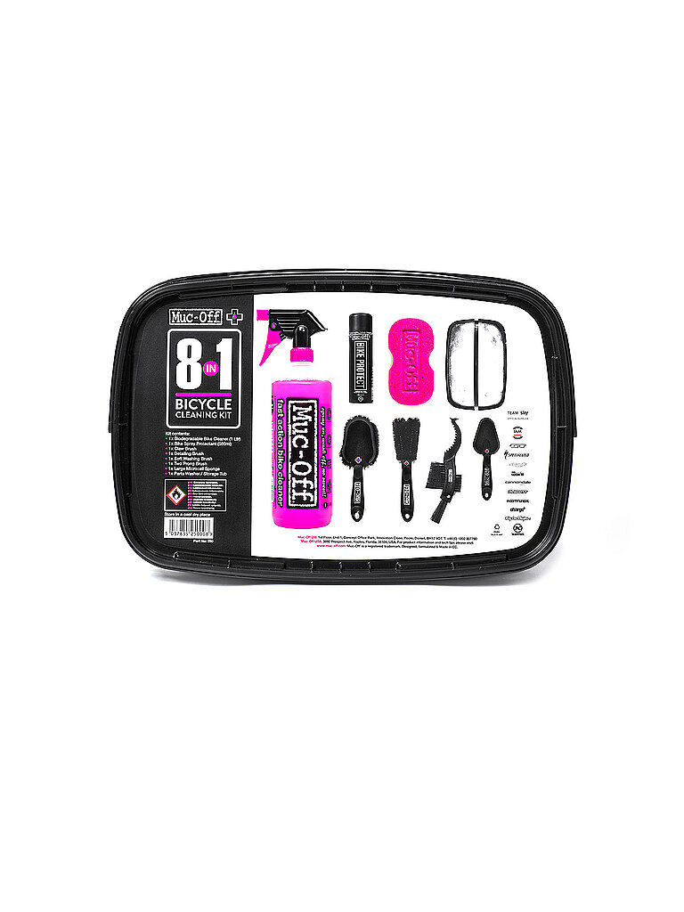 MUC-OFF 8-in-1 Fahrrad-Reinigungsset schwarz