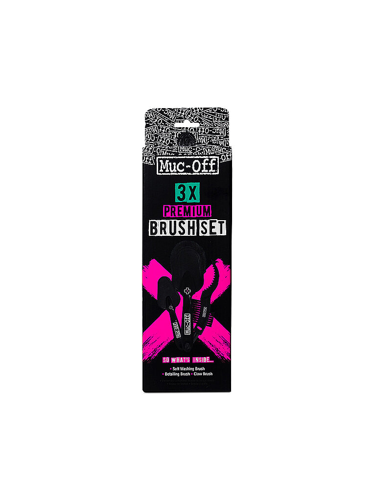 MUC-OFF Bürstenset Premium 3er Pkg. schwarz