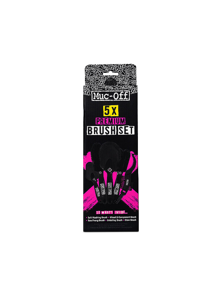 MUC-OFF Bürstenset Premium 5er Pkg. schwarz