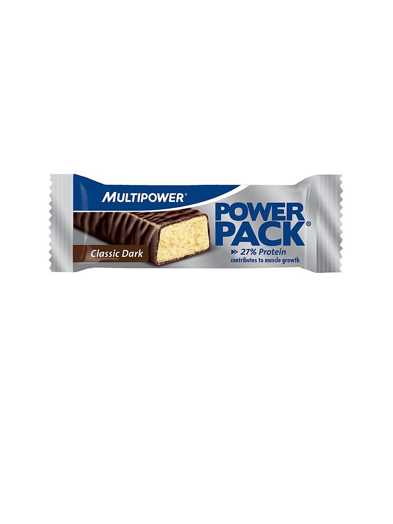 MULTIPOWER Proteinriegel Power Pack® Classic Dark 35g silber