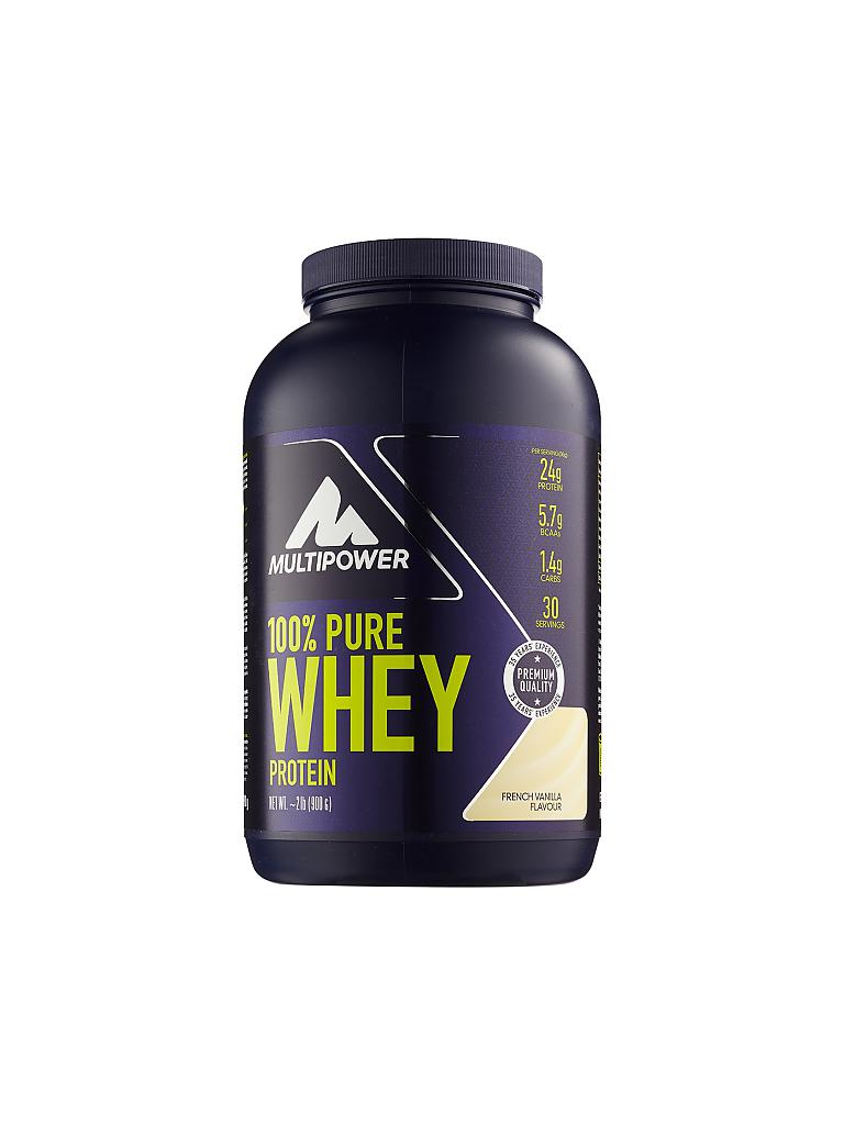 MULTIPOWER | Proteinpulver 100% Pure Whey Protein 900g French Vanilla | gelb