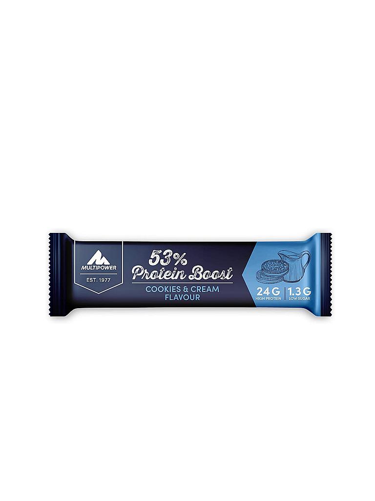 MULTIPOWER | Proteinriegel 53% Protein Boost Cookies & Cream Flavour 45g | 999