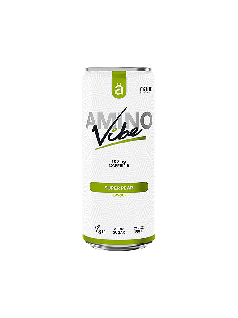 NANOSUPPS | Energy Drink Amino Vibe 330ml Super Pear (Birne) | keine Farbe