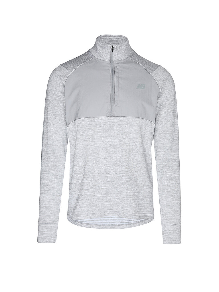 NEW BALANCE Herren Lauf Zipshirt RC Essentials Heat Grid grau | L