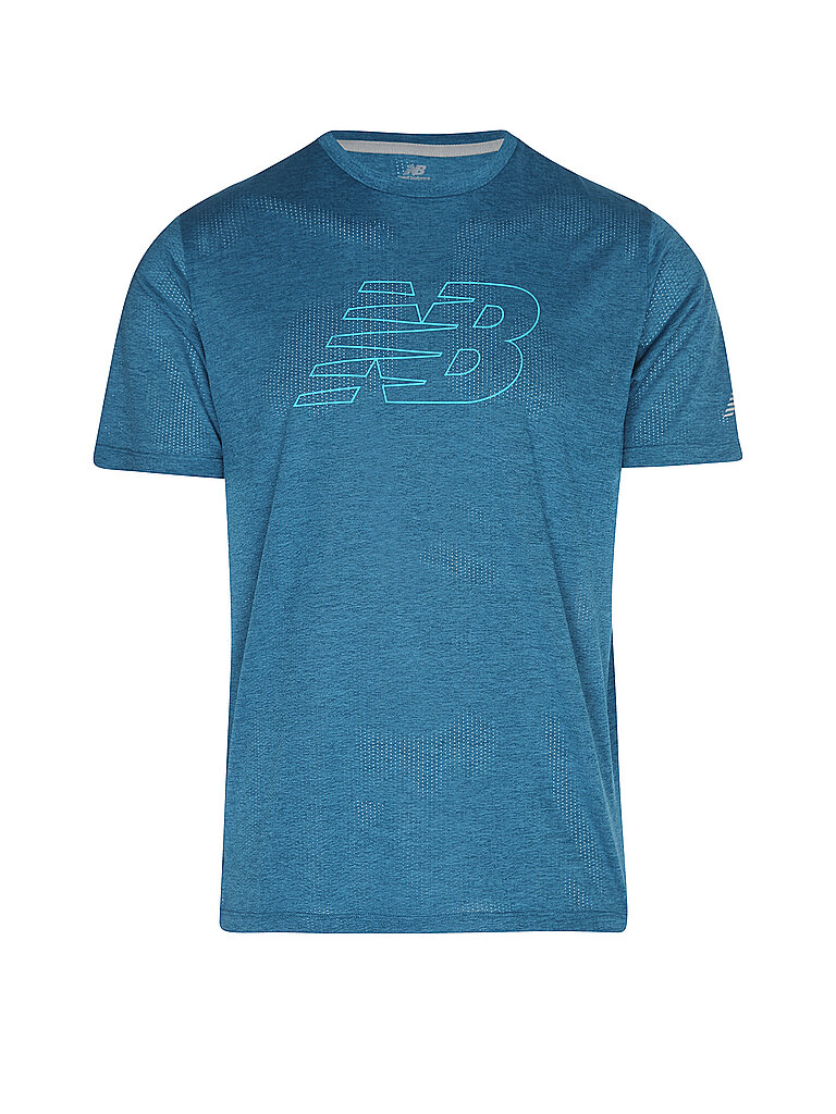 NEW BALANCE Herren Laufshirt RC Essential Graphic blau | S