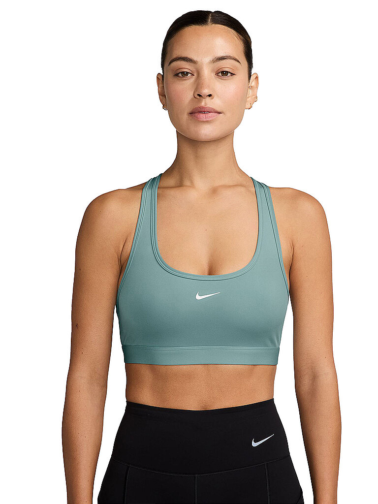 NIKE Damen Sport-BH Swoosh Low Support petrol | L — Bild 2
