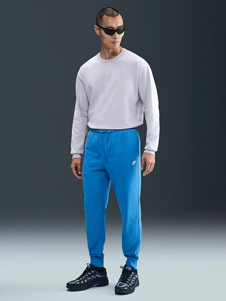 NIKE Herren Jogginghose Club French Terry blau | XL — Bild 3