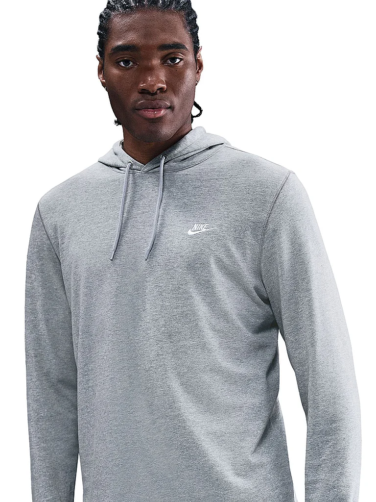 NIKE Herren Hoodie NK Club Knit grau | L — Bild 3