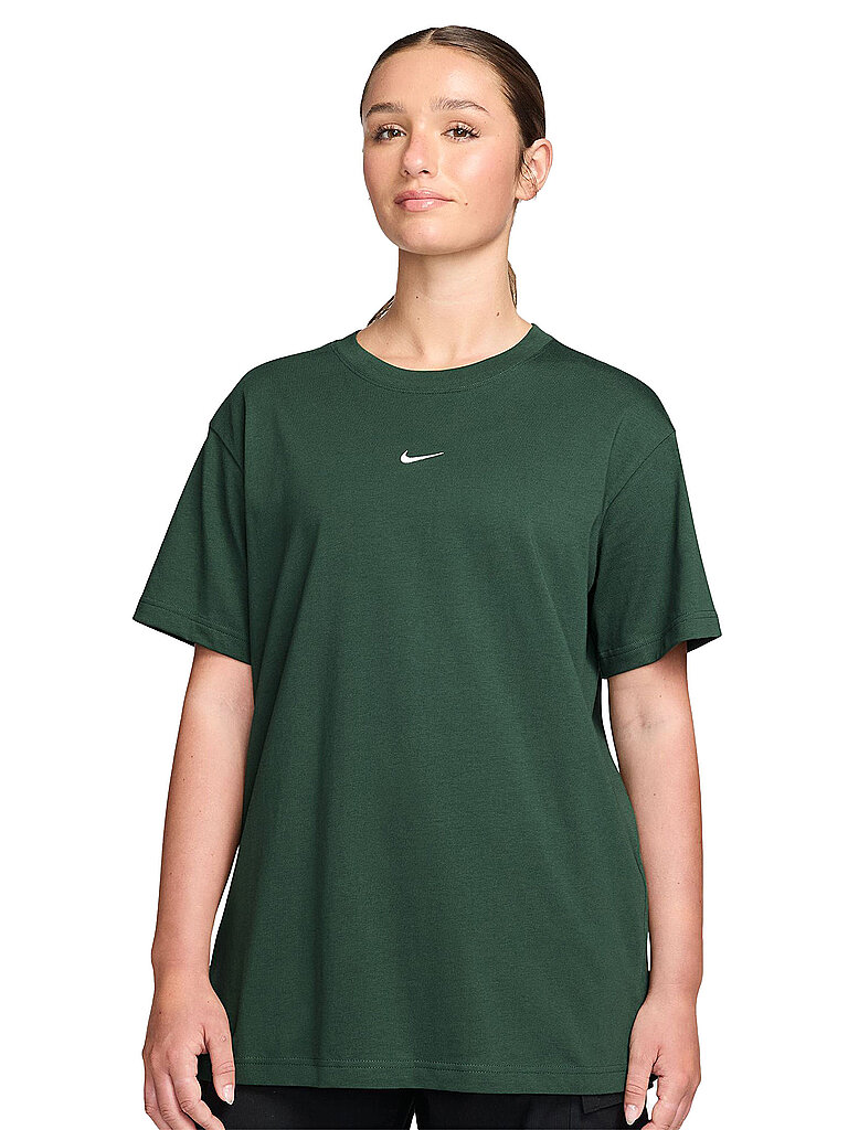 NIKE Damen T-Shirt NSW Classic dunkelgrün | L — Bild 2