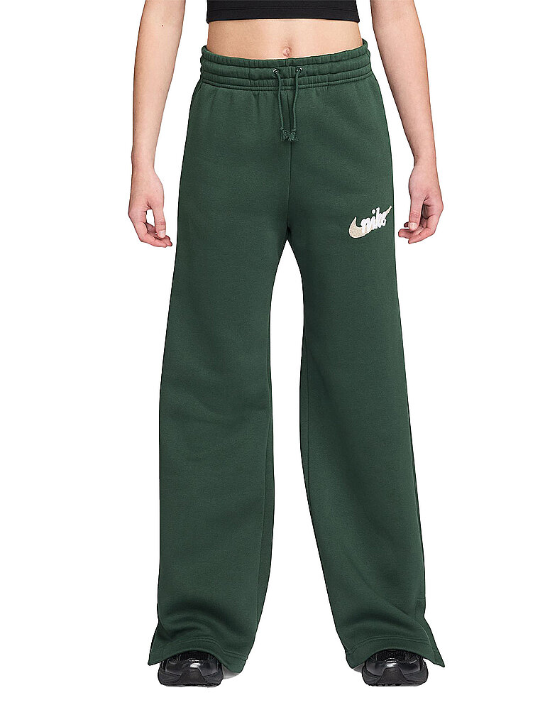 NIKE Damen Jogginghose NSW PHNX FLC Flare Wide dunkelgrün | L — Bild 2