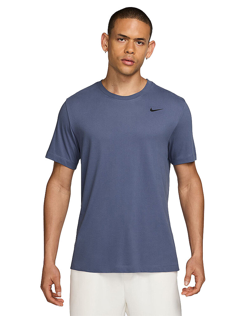 NIKE Herren Fitnessshirt DRI-FIT dunkelblau | S — Bild 2