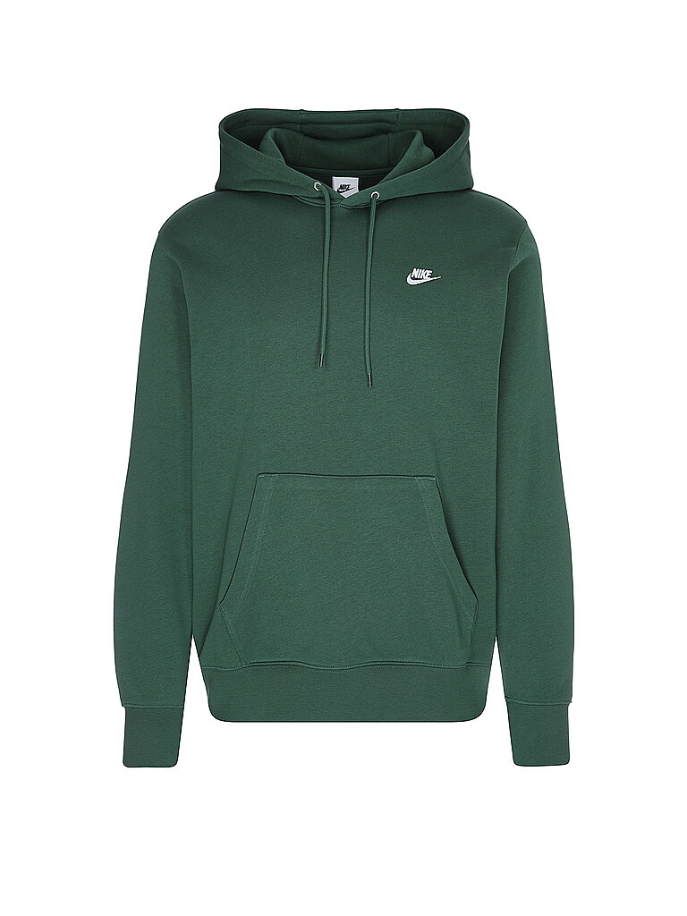 NIKE Herren Hoodie NK Club French Terry dunkelgrün | XXL