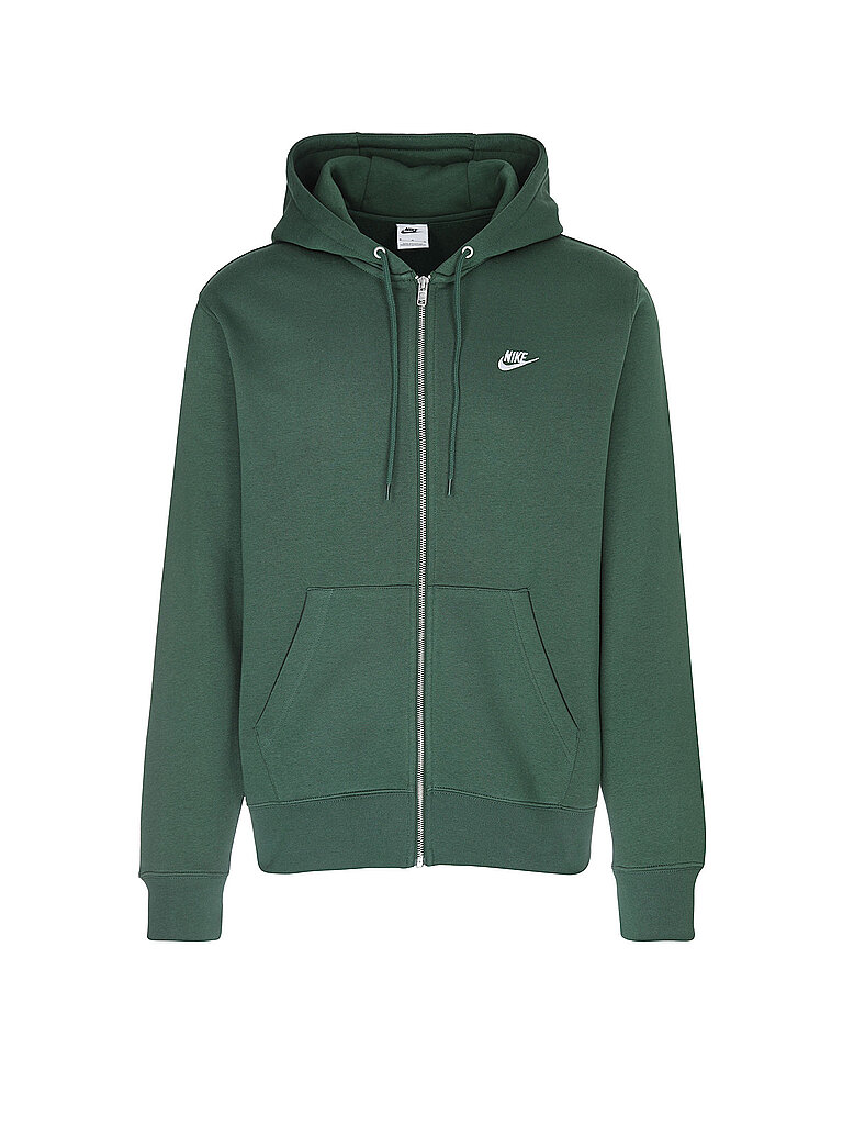 NIKE Herren Kapuzenjacke Club dunkelgrün | S