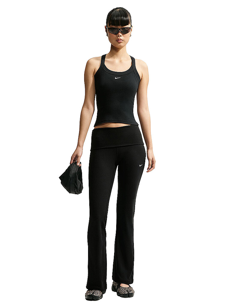 NIKE Damen Tight Flare Chill Knit schwarz | XS — Bild 2