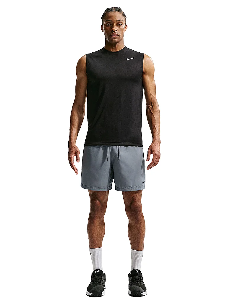 NIKE Herren Fitnessshorts Dri-FIT Form 7 grau | XXL — Bild 3
