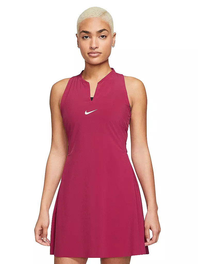 NIKE Damen Tenniskleid Dri FIT Advantage beere