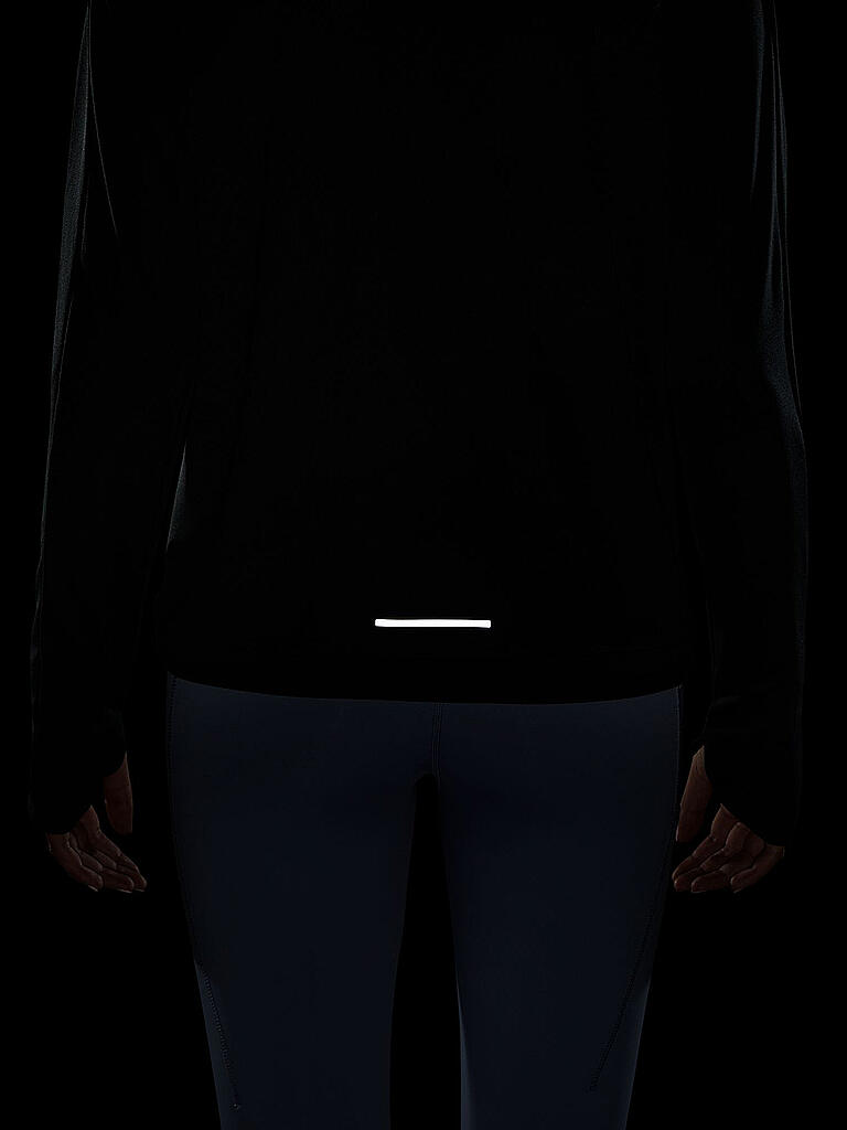 NIKE | Daman Laufshirt Dri-FIT Swoosh | schwarz