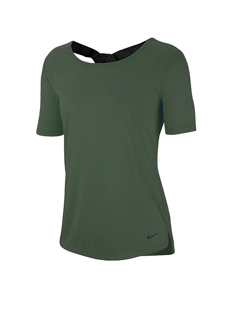 NIKE | Damen Fitness-Shirt Dry Elastika | olive