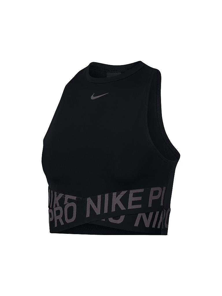 NIKE | Damen Fitness-Tanktop Cropped | schwarz