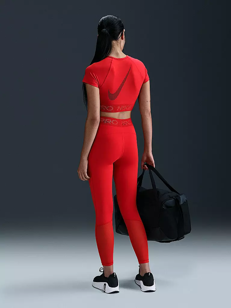 NIKE | Damen Fitnessshirt Crop Pro | rot