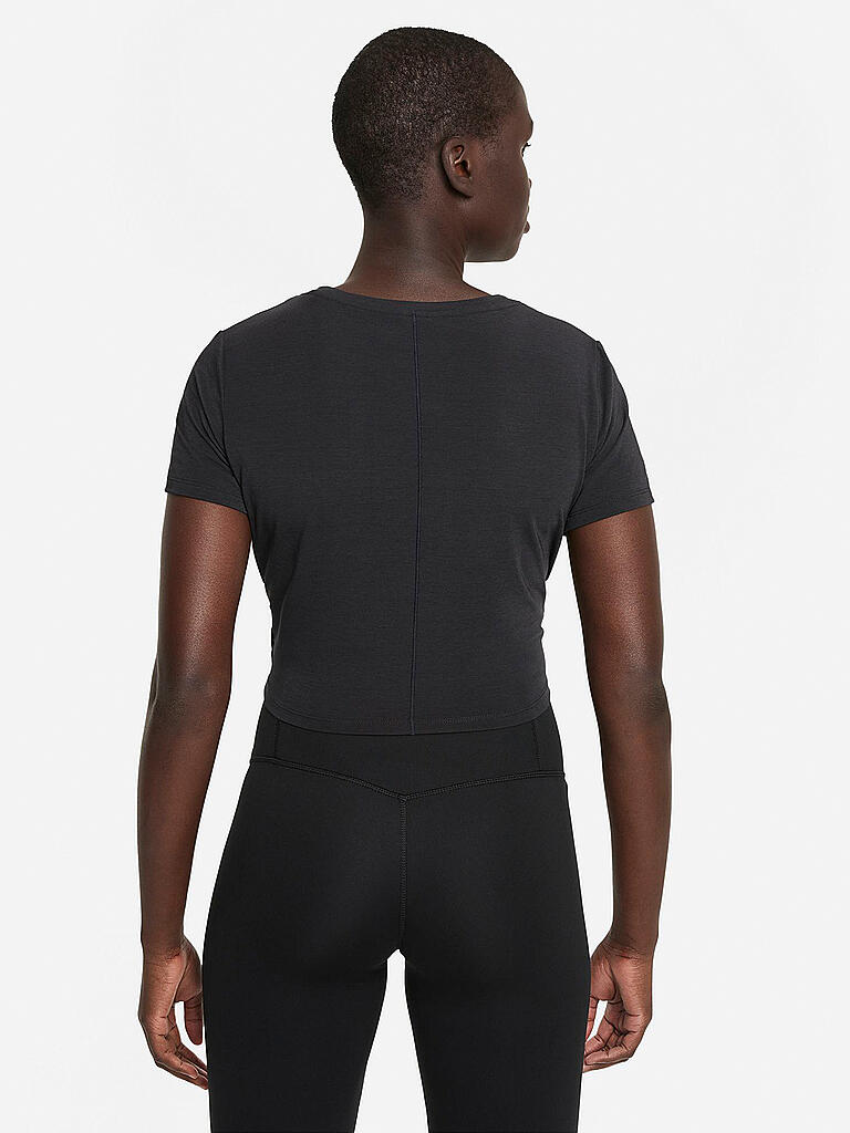 NIKE | Damen Fitnessshirt Dri-FIT One Luxe Crop | schwarz