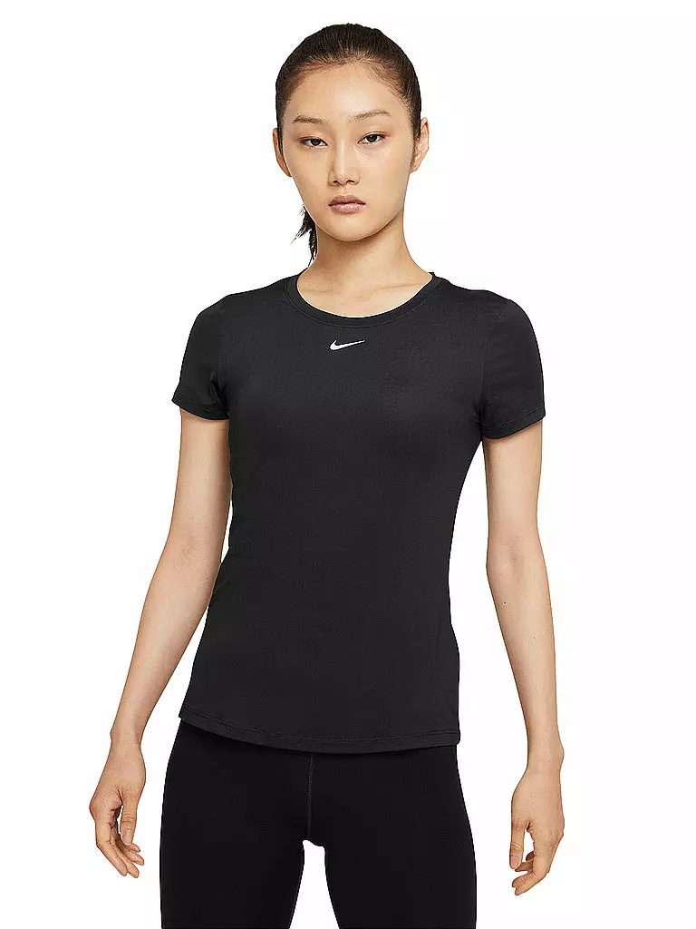 NIKE | Damen Fitnessshirt Dri-FIT One | schwarz