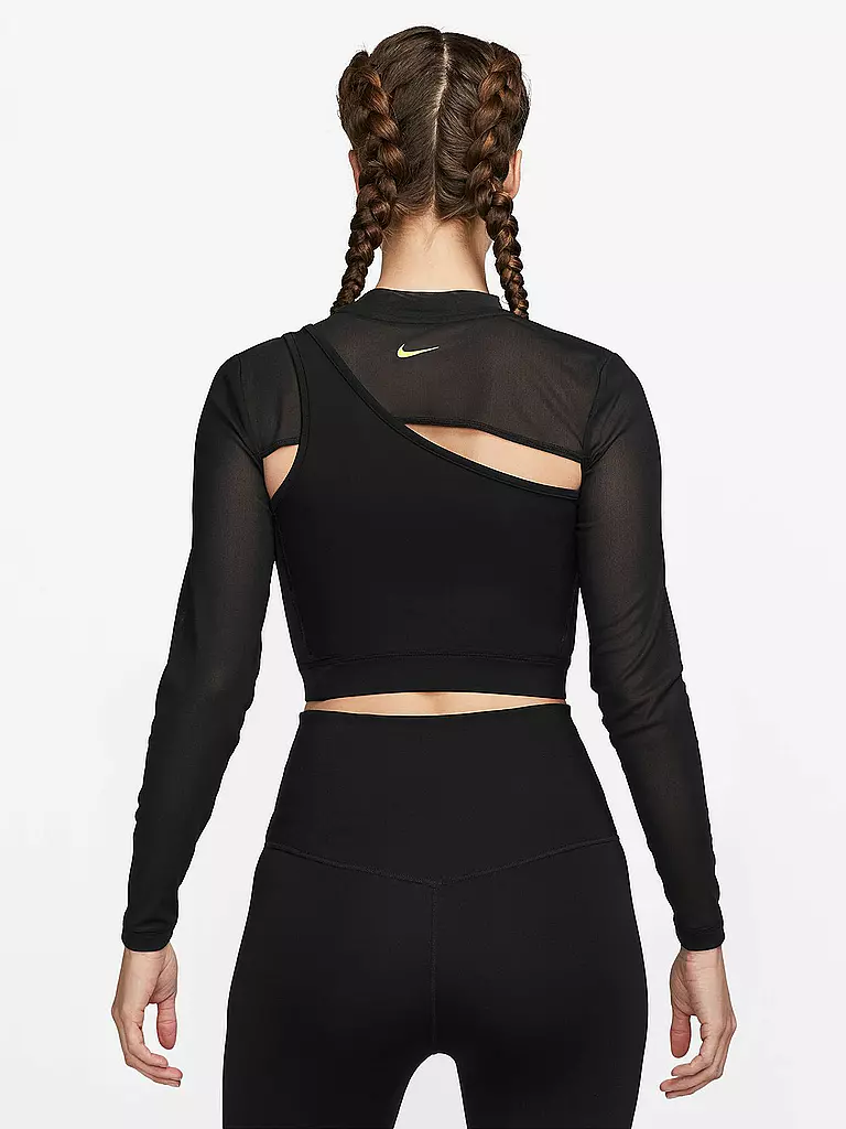 NIKE | Damen Fitnessshirt Pro | schwarz