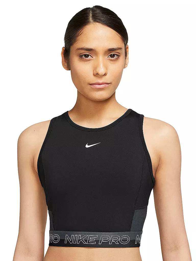 NIKE | Damen Fitnesstank Pro Dri-FIT | schwarz