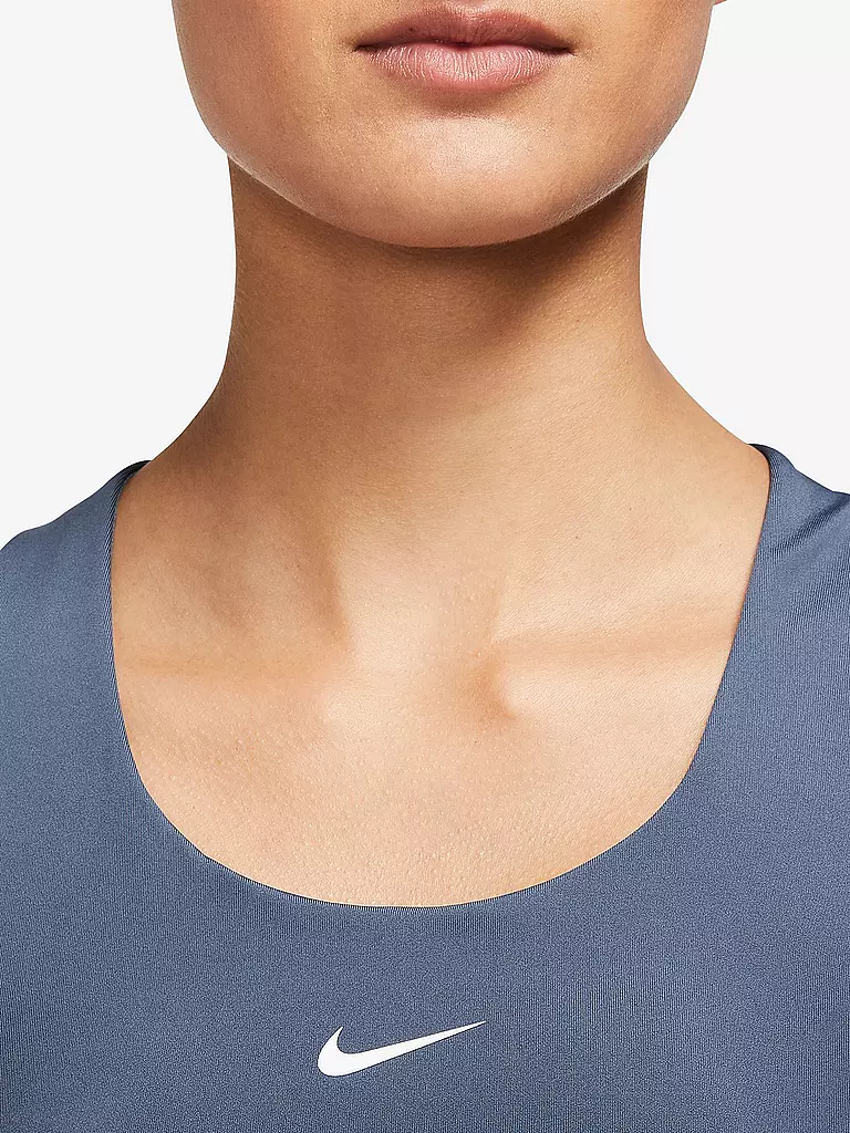 NIKE | Damen Fitnesstank Swoosh | blau