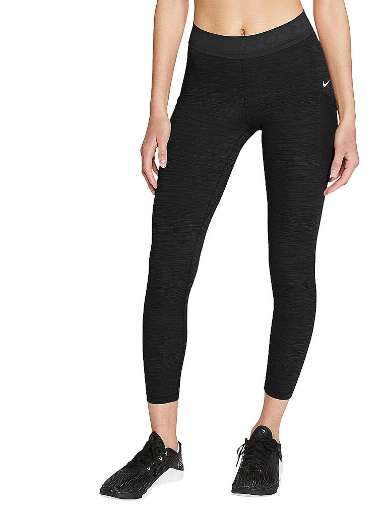 NIKE | Damen Fitnesstight Pro 7/8 | schwarz