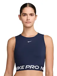 NIKE | Damen Fitnesstop Pro Cropped | dunkelblau