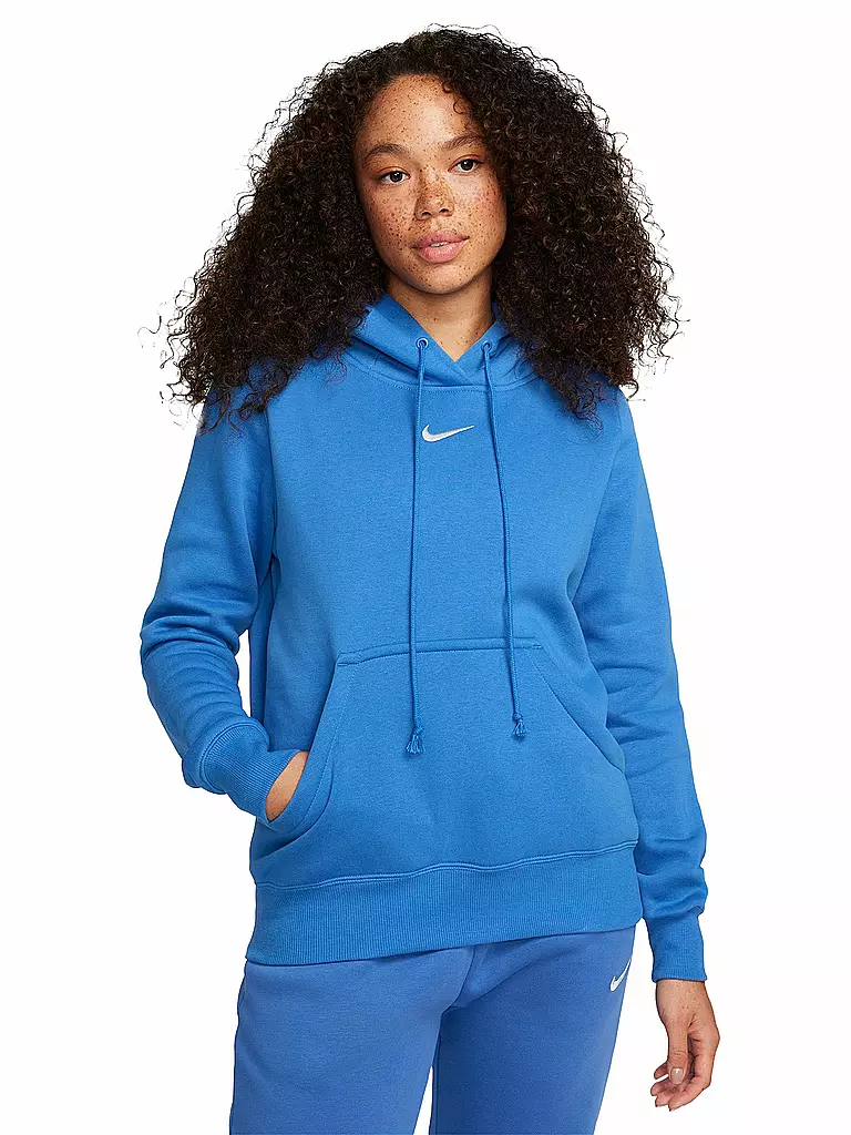 NIKE | Damen Hoodie Sportswear Phoenix Fleece | blau