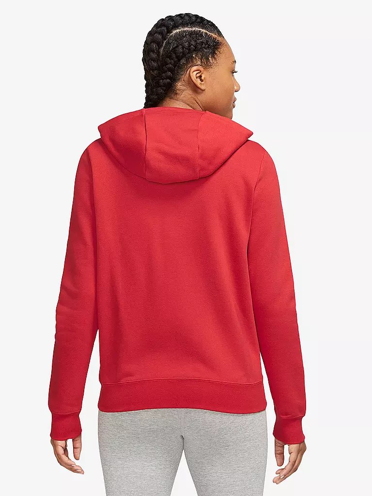 NIKE | Damen Jacke Sportswear Club Fleece  | rot