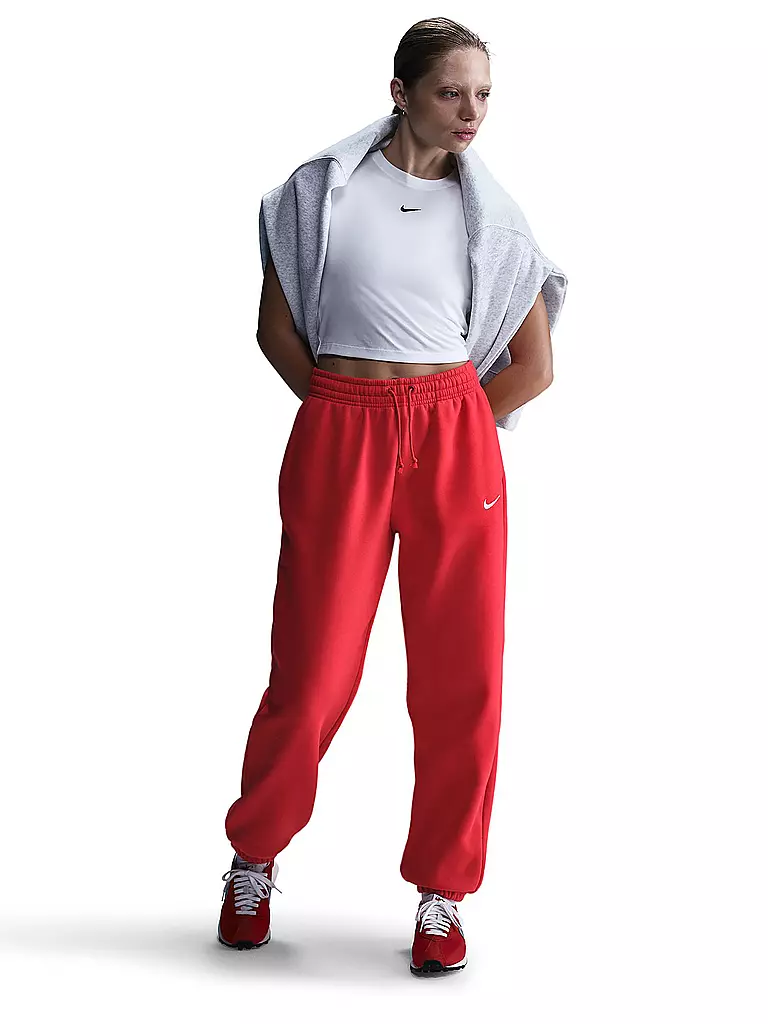 NIKE | Damen Jogginghose NSW Phnx FLC | rot