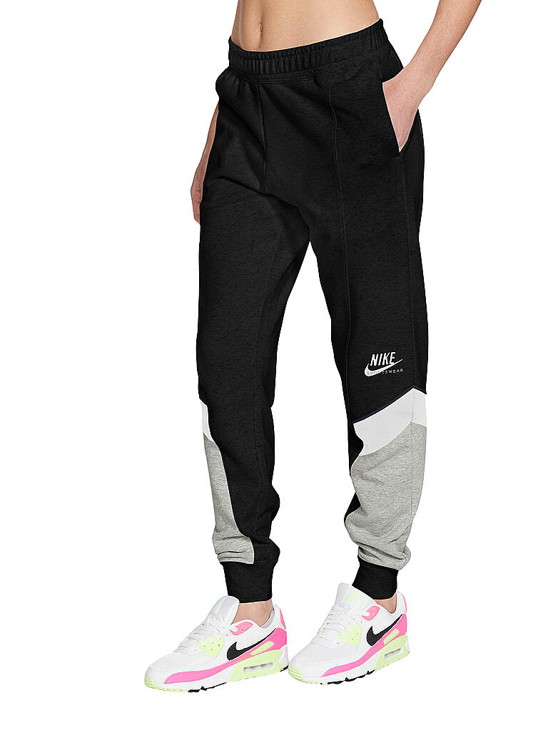 NIKE | Damen Jogginghose Sportswear Heritage | schwarz