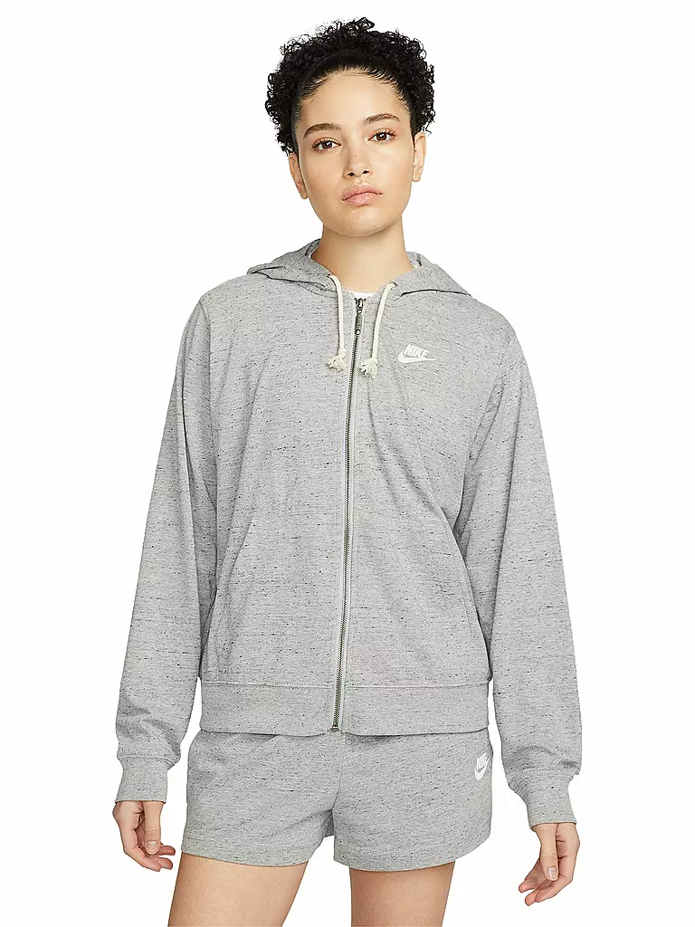 NIKE | Damen Kapuzenjacke Sportswear Gym Vintage | grau